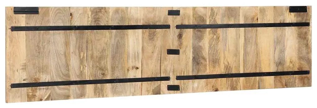 Testiera 200 cm in legno massello di mango grezzo