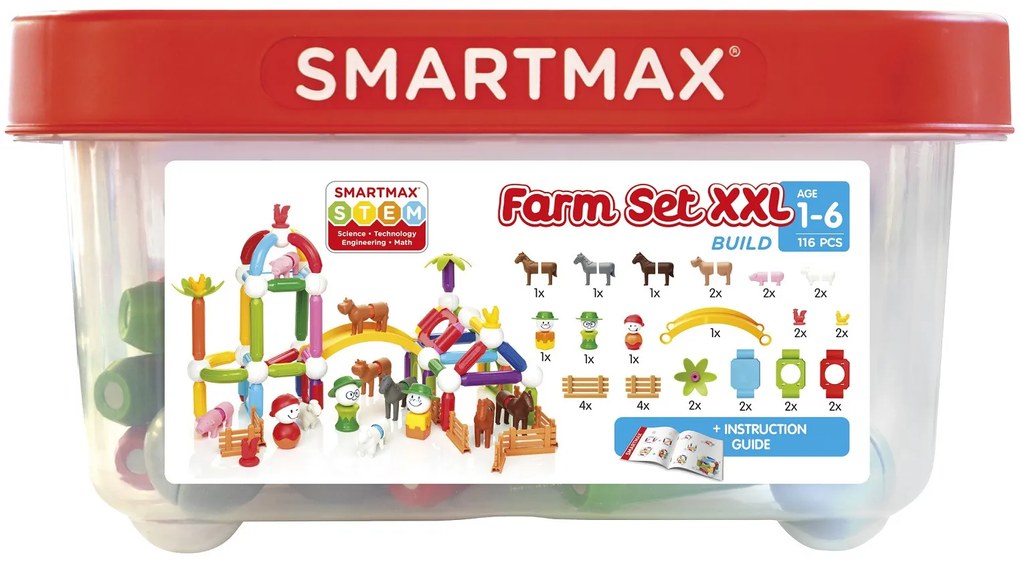 SmartMax - Contenitore - Set fattoria XXL - 116 pezzi