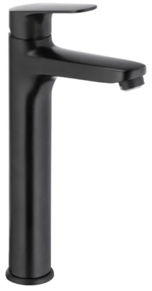 KFA Armatura 5552-712-81 - Rubinetto del lavandino + scarico OTAVA 30,2 cm opaco nero