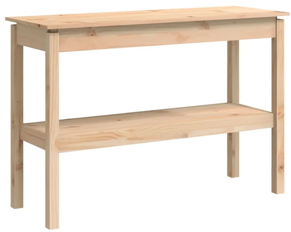 Tavolo consolle 110x40x75 cm in legno massello di pino