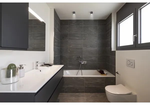 Kanlux 33361 - Luce Spot da esterno AQILO 1xGU10/7W/230V IP65 nero