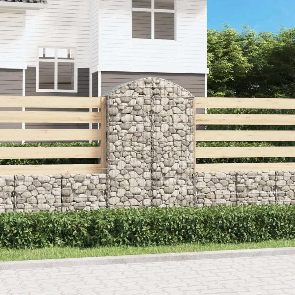 Cesto Gabbione Ad Arco 100x50x160/180 Cm Ferro Zincato /