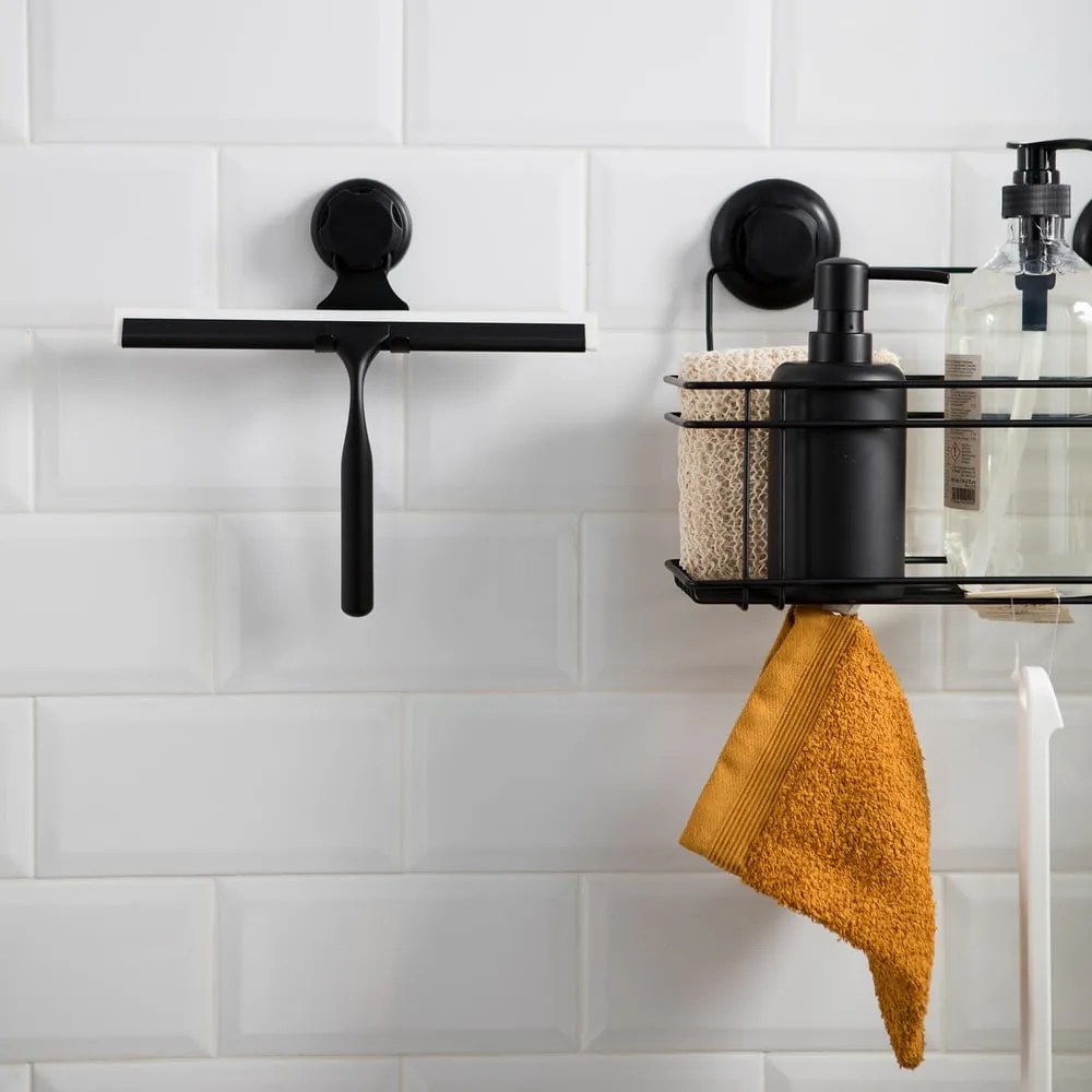 Spatola nera a doppio gancio Spatola nera a parete autoserrante con supporto Bestlock - Compactor