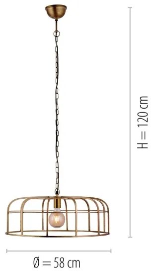 Leuchten Direkt 11493-60 - Lampadario su catena AMIR 1xE27/25W/230V