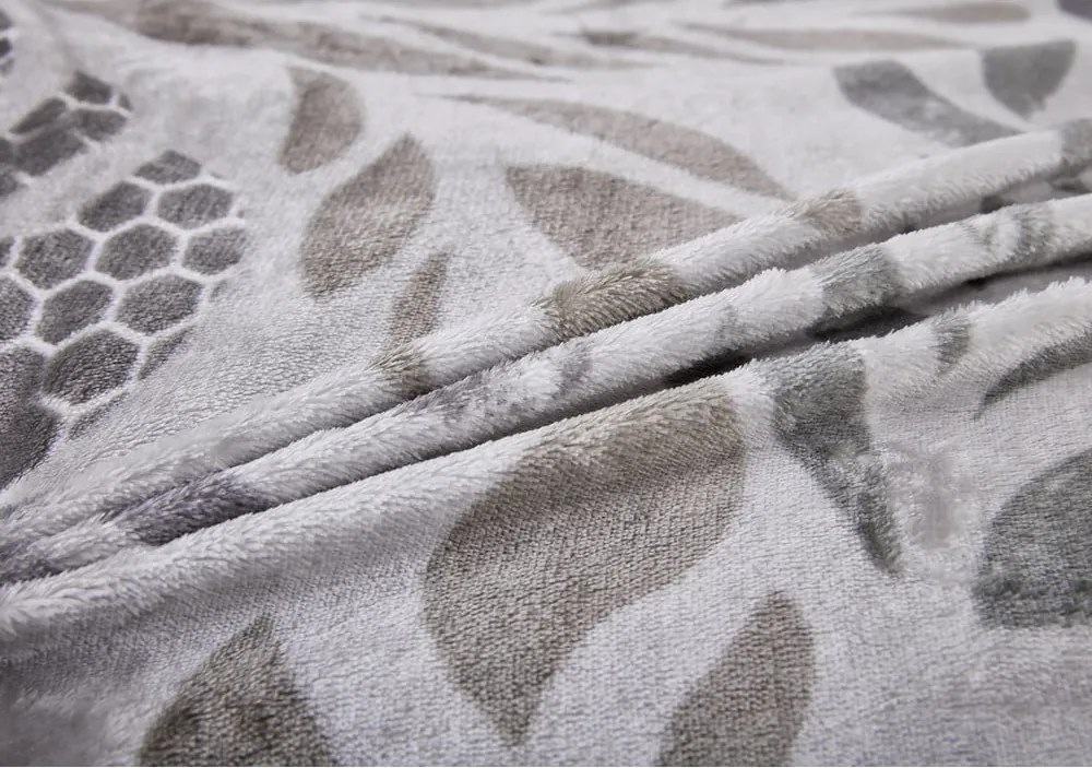 Biancheria da letto grigia in micropile per letto singolo 140x200 cm Judith – My House