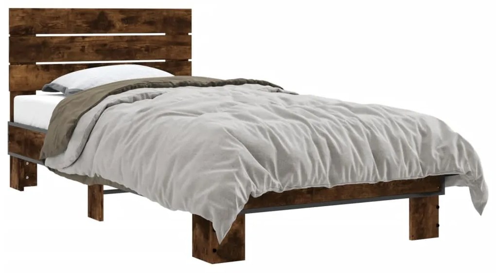 Giroletto Rovere Fumo 90x190 Cm İn Legno Multistrato E Metallo /