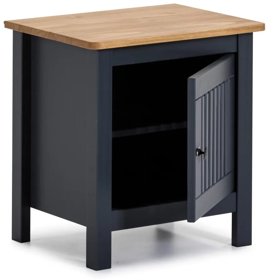 Comodino in legno grigio Bruna - Marckeric