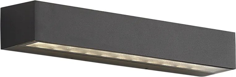 Applique da esterno industriale nera 38cm incl. LED IP65 - Hannah