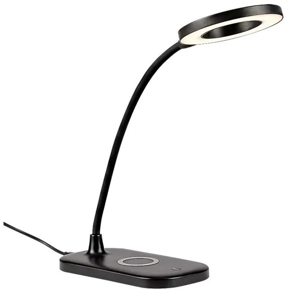 Rabalux 74013 - Lampada da tavolo LED dimmerabile con funzione Touch HARDIN LED/5W/5V nero