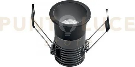 Incasso led dot nero tondo 5w 480lm cct 3000k / 4000k / 6500k 4x5,5cm