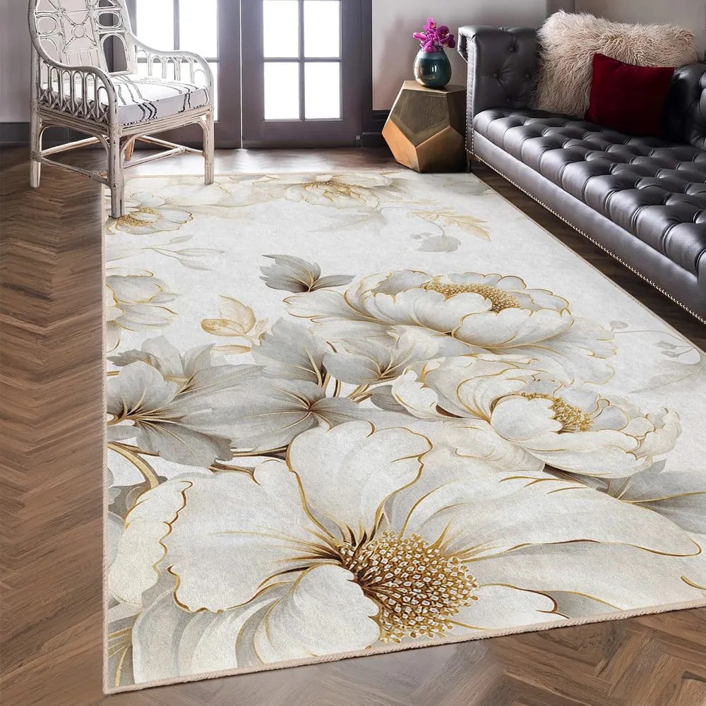 Tappeto color crema lavabile 80x150 cm Soft and Gentle – Mila Home