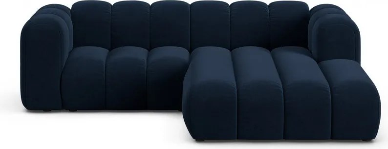 Divano angolare blu scuro ad angolo destro Lupine - Micadoni Home