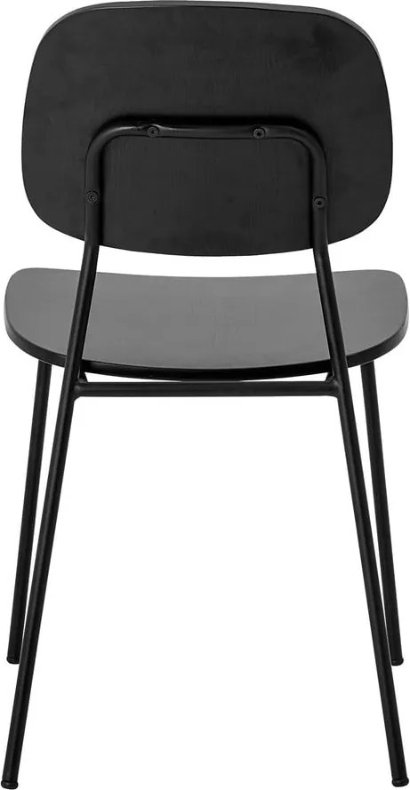 Sedia da pranzo nera Monza - Bloomingville