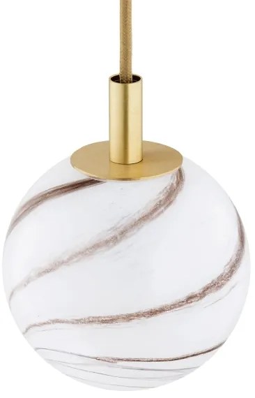 Argon 8450 - Lampadario a sospensione con filo ALMIROS 1xE14/7W/230V diametro 12 cm alabastro oro