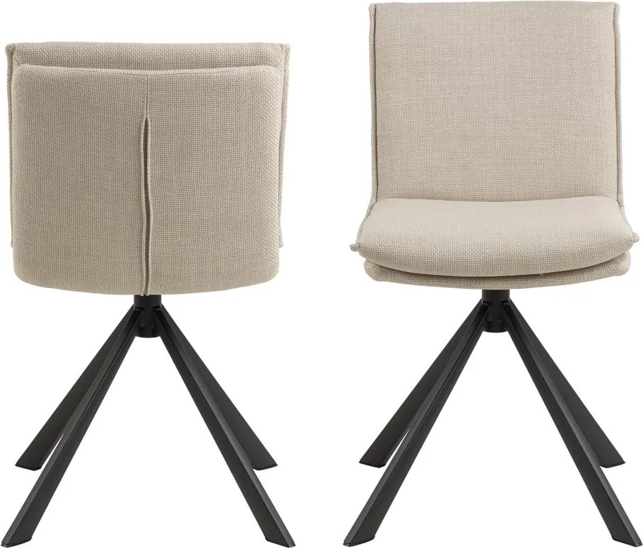 Sedia da pranzo crema Flynn - Actona