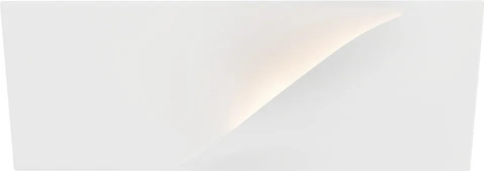 Applique da Parete G9 Rettangolare con Taglio in Gesso Pitturabile