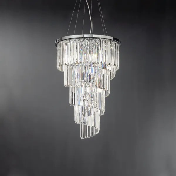 Lampadario sospensione classico 10 luci - ALEXANDER in cristallo 50 cm
