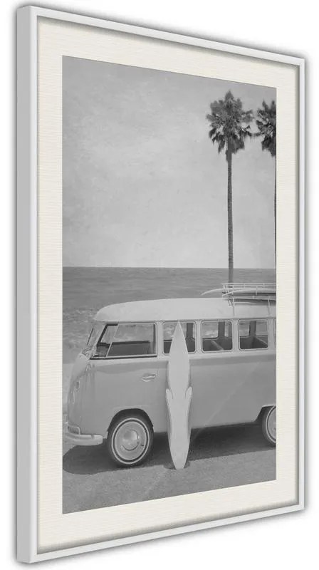 Poster  Hippie Van II  Cornice Quadri Cornice nera, Larghezza x Altezza Home decor 40x60