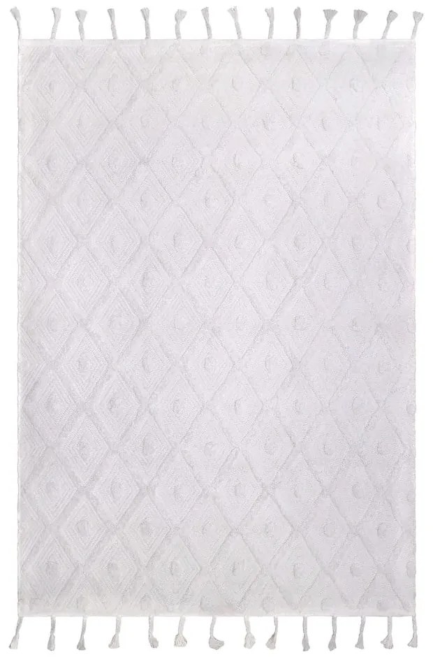 Tappeto bianco fatto a mano, 120 x 170 cm Orlando - Nattiot