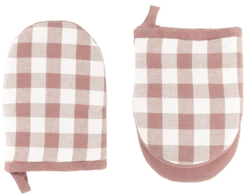 Set di guanti da forno in cotone 2 pz Gingham – Tiseco Home Studio