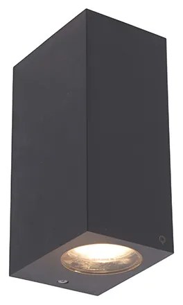 Lampada da parete smart grigia in plastica con 2 Wifi GU10 - Baleno