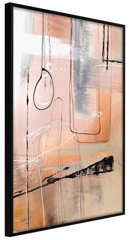 Poster  Pastel Abstraction  Cornice Quadri Cornice nera, Larghezza x Altezza Home decor 30x45