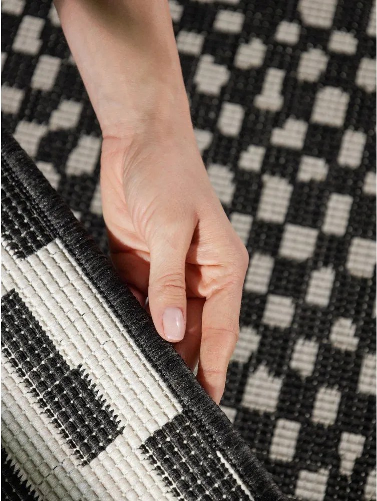 Tappeto da interno/esterno nero/color crema 120x170 cm Haringey Barkham – Ted Baker