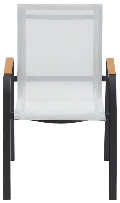 Sedia da giardino in alluminio con braccioli Calypso NATERIAL, seduta in textilene