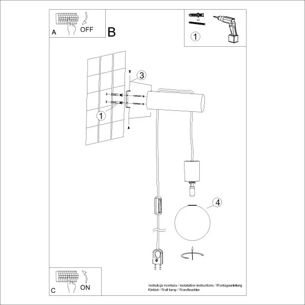 Sollux SL.1645 - Applique NIBMI 1xG9/8W/230V faggio