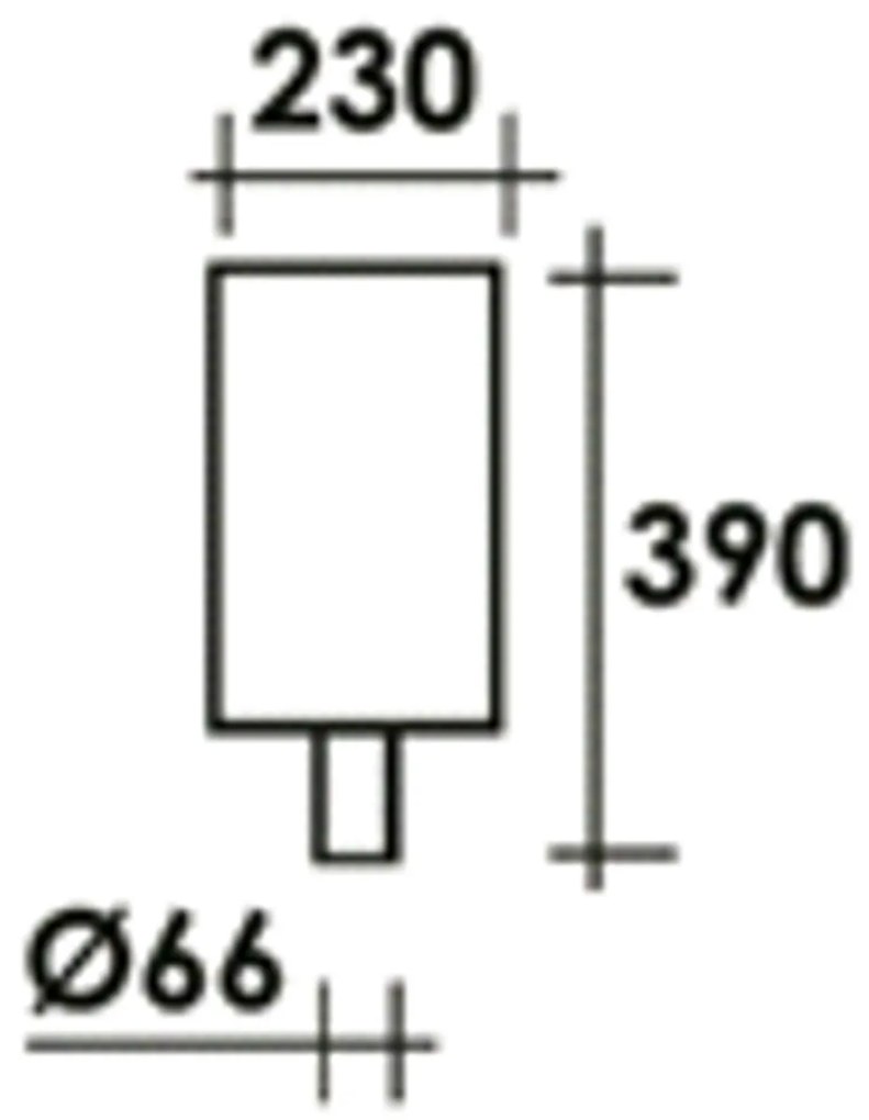 Testa Palo Esterno Sawyer Alluminio Nero 1 Luce E27 Ip44