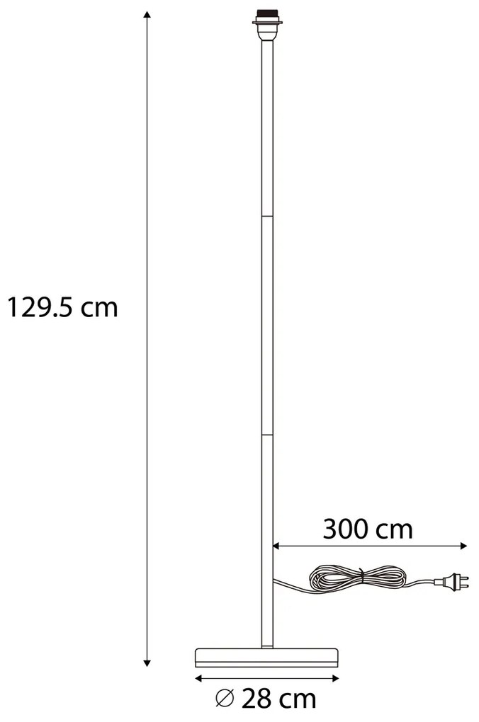 Lampada da terra per esterni bianca - Virginia Foot