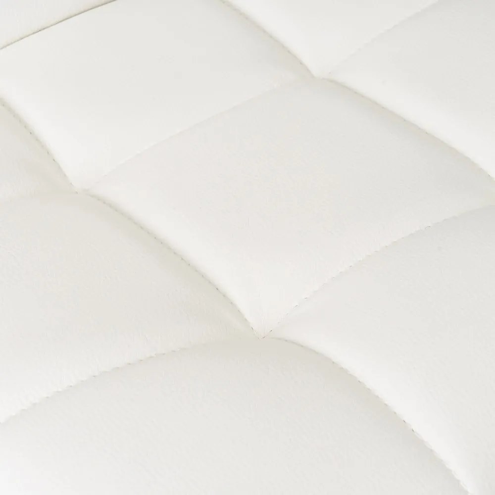 Sgabelli da bar bianchi ad altezza regolabile in similpelle in set di 2 (altezza seduta 93 cm) - Casa Selección