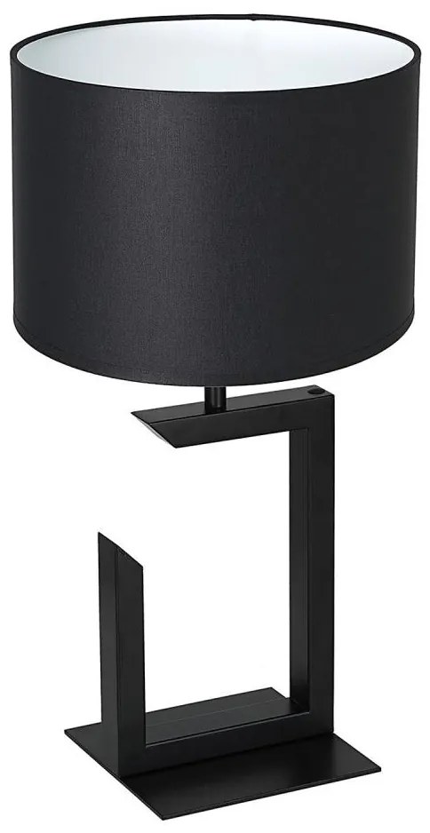 Lampada da tavolo 1xE27/60W/230V 45 cm nero/bianco