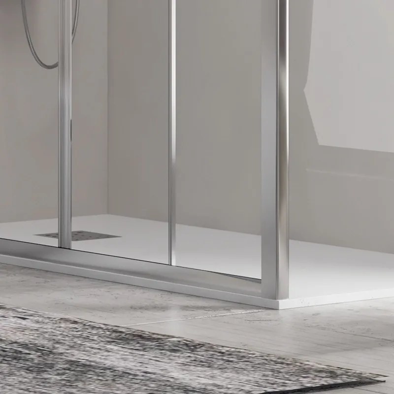 Box doccia 190x80 doppio scorrevole altezza 180cm | KAM-KNF6000S - KAMALU