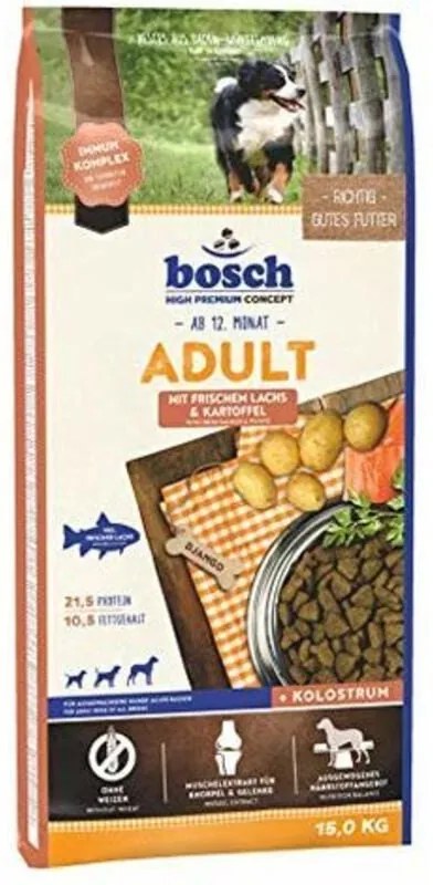 Bosch Adult Trockenfutter per Cani con Salmone Fresco e Patate � 15 kg