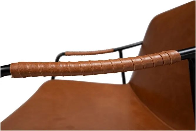 Sedia da pranzo in similpelle marrone Boto - DAN-FORM Denmark