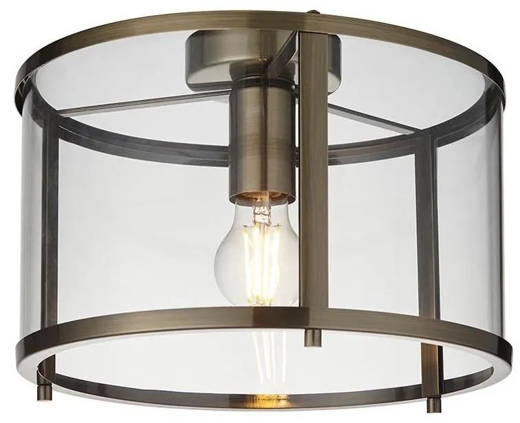 Endon 103112 - Plafoniera HOPTON 1xE27/10W/230V finitura cromo opaco