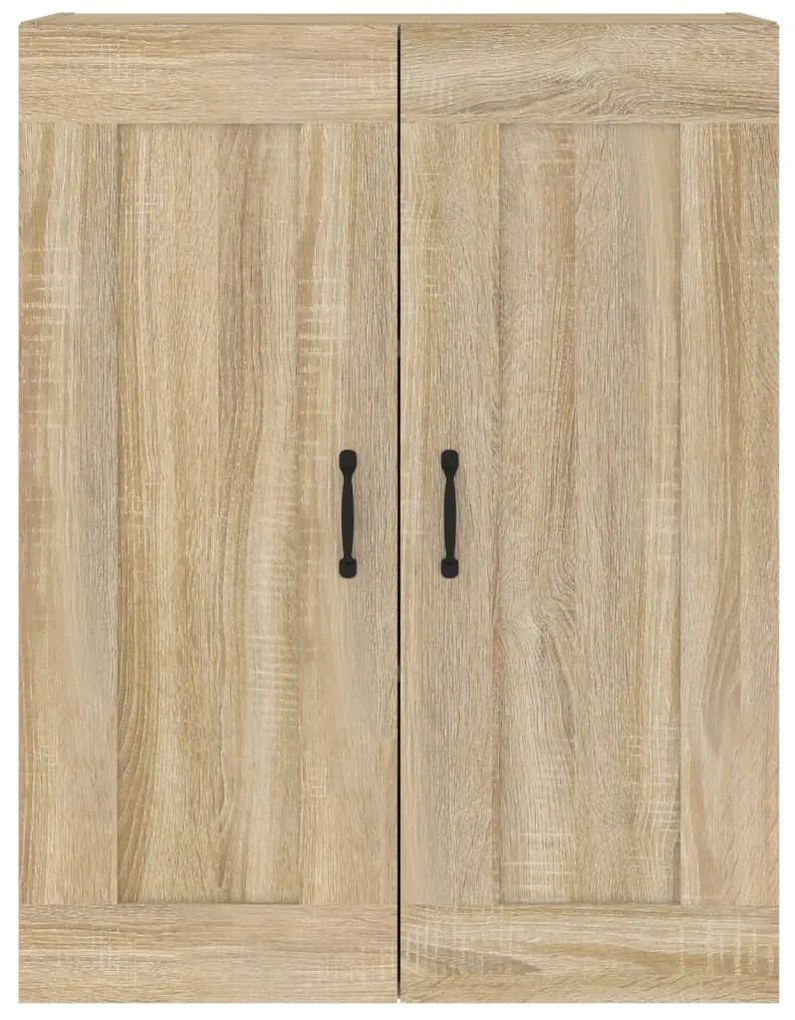 Armadietto Pensile a Parete Rovere Sonoma 69,5x32,5x90 cm