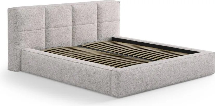 Testiera beige imbottita 229x100 cm Darren – Micadoni