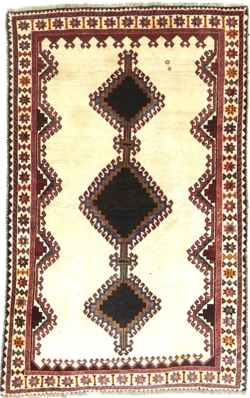 Shiraz Tappeto persiano 130x210 Beige (Iran) Annodato A Mano