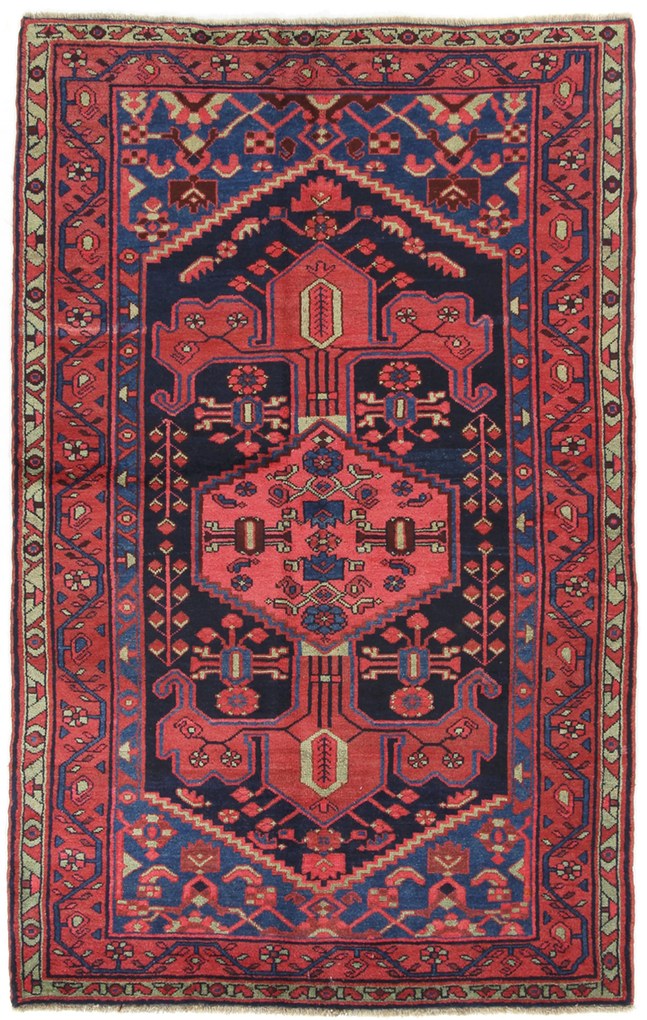 Hamedan Tappeto 220x140 (Iran) Annodato A Mano