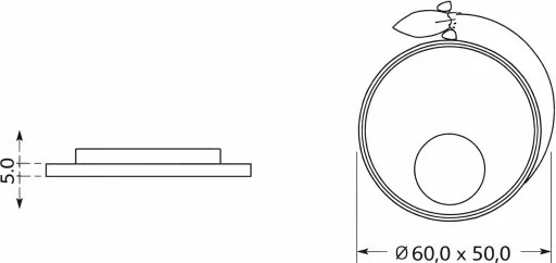 Brilagi -LED Plafoniera per bambini STARSHIP LED/64W/230V 3000/4500/6000K gialla