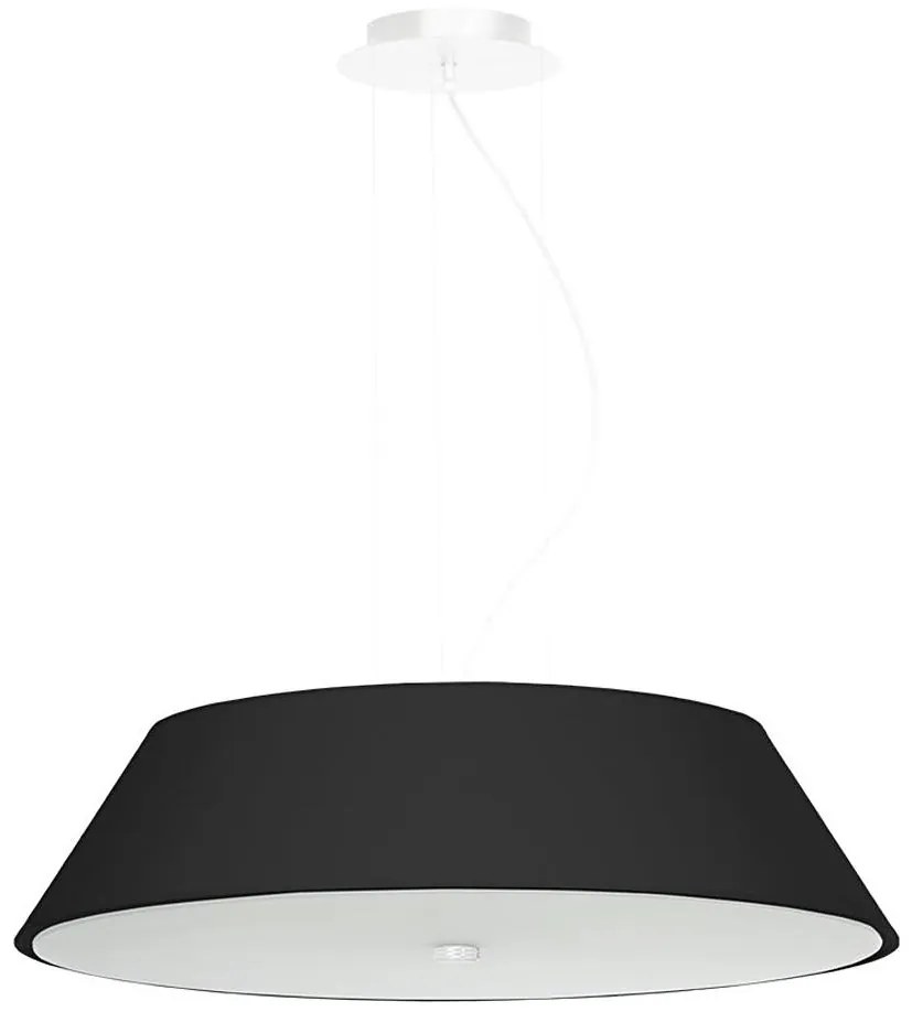 Sollux SL.0766 - Lampadario su filo VEGA 5xE27/60W/230V d. 60 cm nero