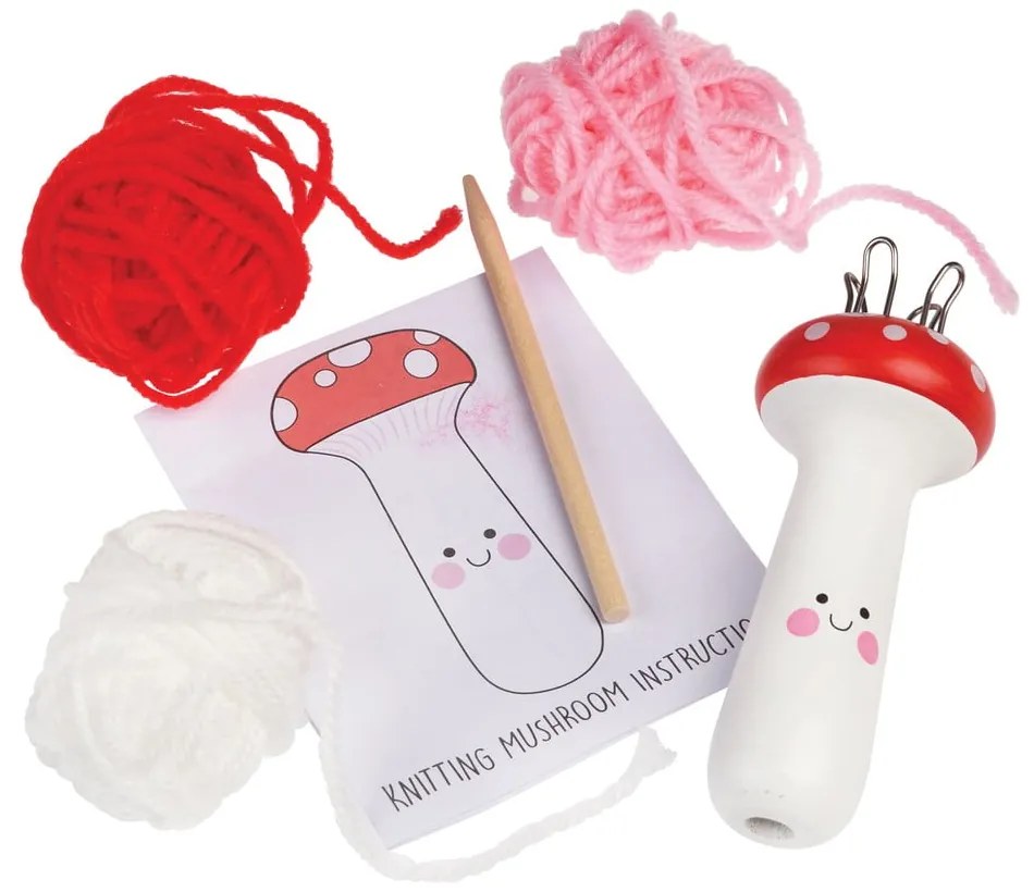 Set creativo per lavorare a maglia Knitting Kit Mushroom - Rex London