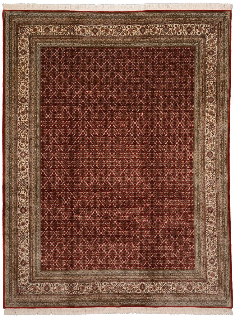 Tabriz Tappeto orientale 330 x 250 Rosso (Indian) Annodato A Mano