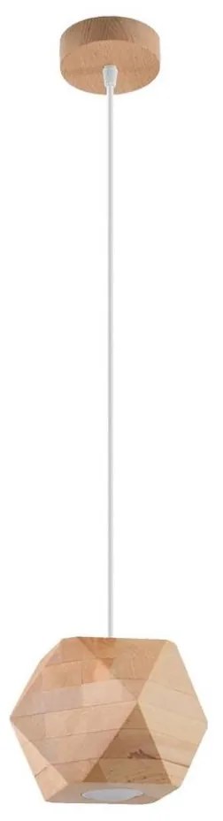 Sollux SL.1011 - Lampadario a sospensione con filo WOODY 1xGU10/40W/230V