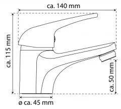 Eisl NI075CR - Miscelatore per lavabo GRANDE VITA CLASSIC cromo lucido