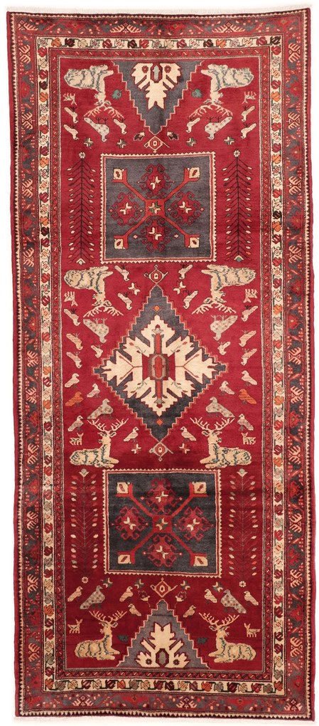 Tappeto 320x140 (Iran) Annodato A Mano