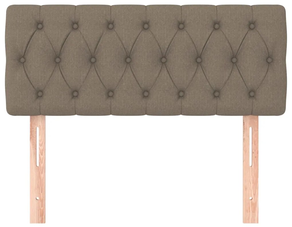 Testiera tortora 100x7x78/88 cm in tessuto