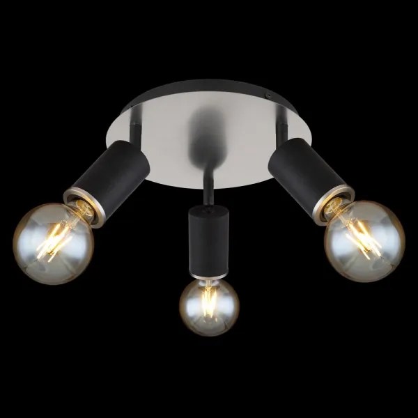 Globo 54032-3B - Luce Spot JOSEBA 3xE27/60W/230V legno nero